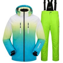 겨울 스키복 남여세트 스키복 바지 아우터룩 방풍수 두껍고 따뜻한 스노보드 장비