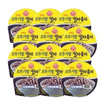 맛있는 오뚜기밥 발아흑미 잡곡 즉석밥 210g 12개