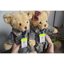 군인 곰인형 직업군인 테디베어 선물, 기본(리본X), 화이트