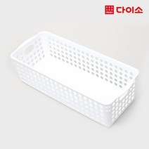리빙메쉬바구니 바스켓3호, 화이트, 1개