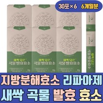 지방분해효소 리파아제 새싹 곡물 발효 효소 가루 포 셀룰라아제 글루코아밀아제 브로멜라인 인베르타아제 알파갈락토시다아제 음식 식품 제품 물에타먹는 파우더 환 비타민C 이로운 자연
