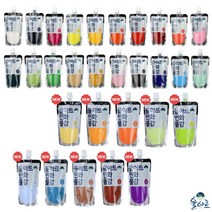 [바보사랑] 율아트 민화물감 대용량 100ml 30색 낱개 한국화, 색상:13.군청, 상세 설명 참조