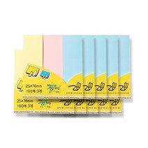 공장직영 국산 컬러믹스 점착 메모지, 10개