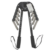 메인워크 파워 컨트롤 완력기 4단 강도조절30~60KG탄성 스프링 상체 근력운동 남성 몸짱 홈트레이닝, 블랙