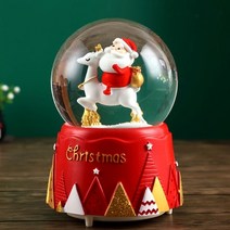 크리스마스 오르골 만들기 스노우볼 제작 워터볼 종이 우드 새로운 뮤직 박스 장식 트리 노인 크리스탈 공 축복 가방 크리 에이 티브 선물 눈 조명 회전 목마, y24년