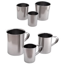스텐 비이커 계량컵 100ml 200 300 500ml 1리터 2L 5L 10L 손잡이 철제 비커, 스텐비이커 300ml