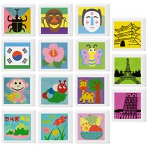 [동화오피스] 데코샌드 액자만들기 / 샌드아트 DIY 어린이 만들기키트, 117 독도, 1개