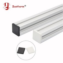 EU 알루미늄 프로파일 2020 엔드 캡용 10pcs 플라스틱 캡 커버 플레이트 블랙 또는 화이트, 02 Black