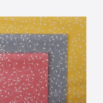 태백섬유 30수 면 평직 직기 퀼트 원단 아이비 나염 패턴 조각 천 3종, 그레이(G이칠)