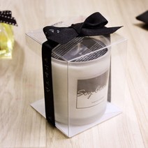 [방산소년단] 도톰한 캔들 투명상자 50개, 3호(8.0 x 8.0 x 9.9)