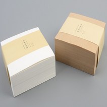 돌잔치 선물용 사무용 잔치 행사 무지 메모지 400매, 색상, 버터크림색