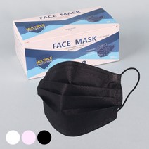 당일배송 무배 대형 일회용 3중구조 부직포 덴탈 블랙 핑크 화이트 마스크 10매 20매 50매 캔디플래닛, [MK001]위생마스크(화이트), 30개입