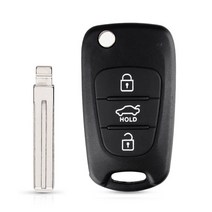 저스트업 Dandkey-3 BT 플립 폴딩 원격 자동차 키 셸 케이스 현대 I30 IX35 모닝 솔라리스 리오 엘란트라 아반떼 기아 K2 K5 스포티지 베르나, [02] For Kia, [04] Model 4