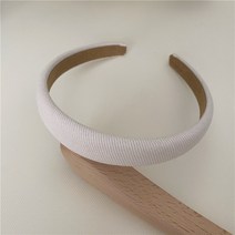 심플하고 상큼한 머리띠 크림 순수한 색계 헝겊 머리띠 일상 배합 머리띠 봄여름