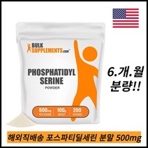 포스타디딜세린 분말 500mg 포스파티딜세린 분말 200일분 미국직배송, 100g, 1개