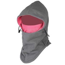 따뜻한 플리스 방한모 스키 바이크 풀 페이스 마스크 넥 워머 겨울 스포츠 캡 블루+그레이. [관부가세 포함] 709847, Grey Rose