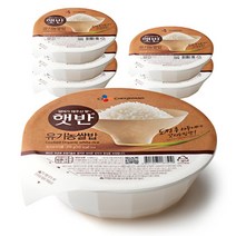 햇반 유기농 쌀밥, 210g, 6개