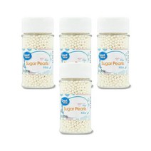 그레이트밸류 미니 슈가 펄 화이트 2.95oz Great Value Mini Sugar Pearls White, 4팩