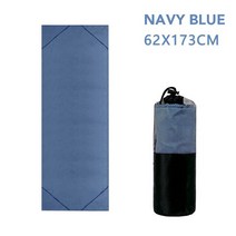 1Pc 마이크로 화이버 통기성 요가 매트 수건 안티-슬립 땀 흡수 피트 니스 필 라 테 스 패드 커버, 09 딥 블루