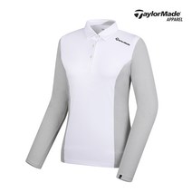 [테일러메이드]여성 배색 카라 티셔츠 TWTYJ7986-100