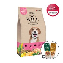 시리우스 LG생활건강 윌 관절에 도움되는 애견사료 노령견용 1kg+증정스테이크스틱6EA(랜덤), 단품없음, 선택완료, 선택완료
