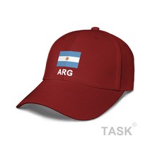 헌팅캡 커플 아르헨티나 Argentina 축구팀 엠블럼 낚시모자, C12-모자 와인색