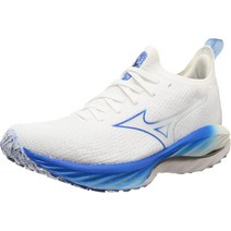 미즈노 웨이브 네오 윈드 남성 런닝화 조깅 마라톤화 발볼넓은 화이트 블루