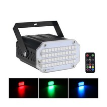 ALIEN 48 LED RGB UV 화이트 스트로브 조명 디스코 DJ 파티 휴일 크리스마스 음악 클럽 사운드 활성화 플래시 무대 효과, CHINA_RGB | 미국 플러그