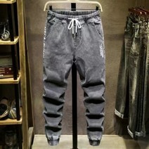 슬림핏 진 남성 데님 바지스트레치 팬츠