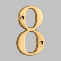 단단한 황동 글자 모던 하우스 번호 아파트 문 집 우편함 주소 야외 사인 플레이트 #0-9 4 "100mm, 09 8