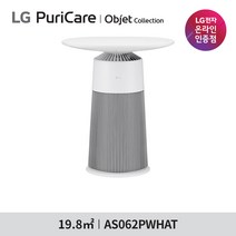 LG전자 퓨리케어 오브제컬렉션 공기청정기 에어로퍼니처 트랙형 AS062PWHAT (화이트 화이트)