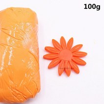은점토 100 그램가방 전문 크리스탈 수지 부드러운 점토 노 굽기 폴리머 아트 진흙 diy succulents 인형 동물 모양 반투명 공기 건조 토양, 주황색