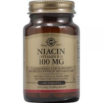 Solgar 니아신 비타민 B3 100 mg 100 타블렛