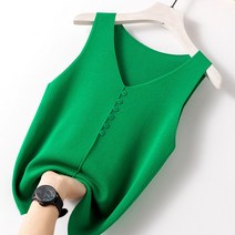 나시 니트 슬림해 보이고 여성 민소매 빅 사이즈 S~6XL 10color 하늘비즈 A31 H082H110