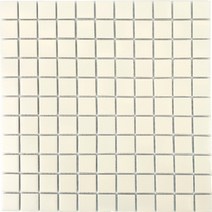 자기질 모자이크타일 25mm모자이크/아이보리 유광 (10장이상 사은품), 자기질 25mm 아이보리 유광 1장