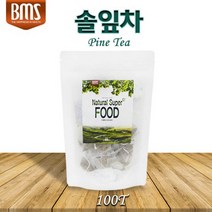 솔잎차 티백 대용량 100T 국산 솔잎 100% 적송 소나무잎 차 향 순수 자연그대로 전통차 분말 가루 엑기스 효능 잠안올때좋은차 건강차 말린솔잎 자연산 제빵 떡재료 침출차 무기질, 1g, 100티백