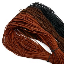 마이레더툴 가죽공예 - 천연가죽끈 빈티지 스웨이드 염색 가죽끈 *1미터 단위*, 2mm-202(다크그린)