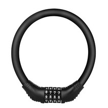 전기자전거용품 EBike 자전거 방지 잠금 스마트 자물쇠 4 자리 암호 전기 스쿠터 오토바이 범용 쿼드, 04 Black