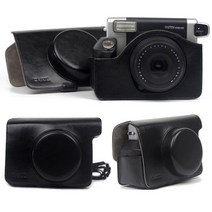 후지 필름 FUJIFILM 카메라 후지 인스턴트 카메라 200/210/300/100/500AF 용 필름 인스탁스 와이드 페이퍼, 10 W300 Bag Black