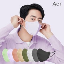 아에르 KF94피크 V라이트 10개입8컬러 택S/M/L, 베이지, L