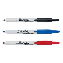 [SHARPIE] FINE TIP/ 노크식 유성펜 8색 낱색, BERRY