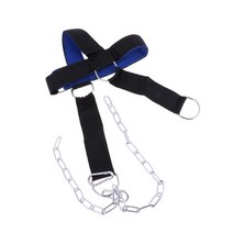 THE WAROOM SHOP 조정 가능한 헤드 하네스 헤비 듀티 넥 빌더 벨트 역도 사슬 운동, 75cm, 다른, 블랙