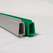 강화도어 유리문 손낌방지 손보호대 고무만, A-100, 녹색, 2100mm