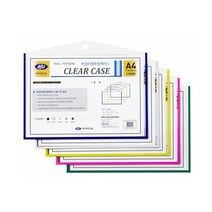 아주산업 벽걸이형 투명케이스 가로형 A4 그린, 2개