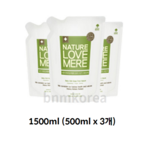 네이쳐러브메레 유아 식기 세정제, 1500ml, 15개