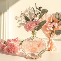 [당일발송] 꽃다발포장 모먼트 카네이션 디퓨저 160ml_핑크/레드, 린넨 샌달우드:핑크