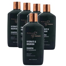 호주 땡스투네이처 Thanks To Nature Shampoo 하이드레이트 & 너리쉬 아비시니안오일 샴푸 500ml, 5팩