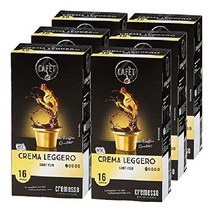 Cremesso Cafet Ristretto Capsule Coffee 크레메소 카페트 리스트레토 캡슐 커피 16캡슐 6팩, 크레마 레게로, 6 x 16 캡슐 (96 개)