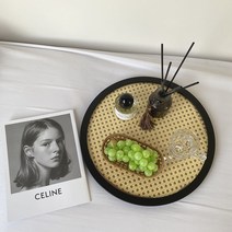 인스타 제품 촬영용 접시 트레이 북유럽 소품 쇼핑몰 라탄 플레이팅 테이블 코디장식, 옵션4