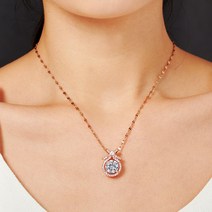 에바주얼리 2캐럿 큐빅 리본 써지컬 목걸이 CN012TJF